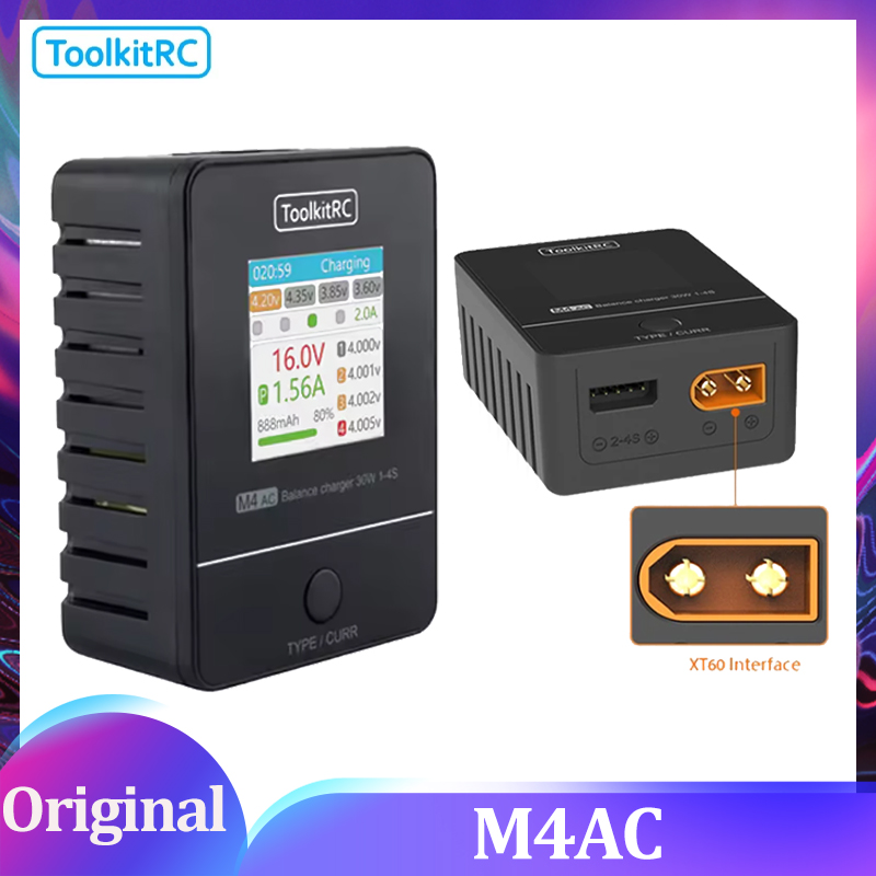 ToolkitRC M4AC 30W LCD Screen  - Drone Racing Charger recension och pris