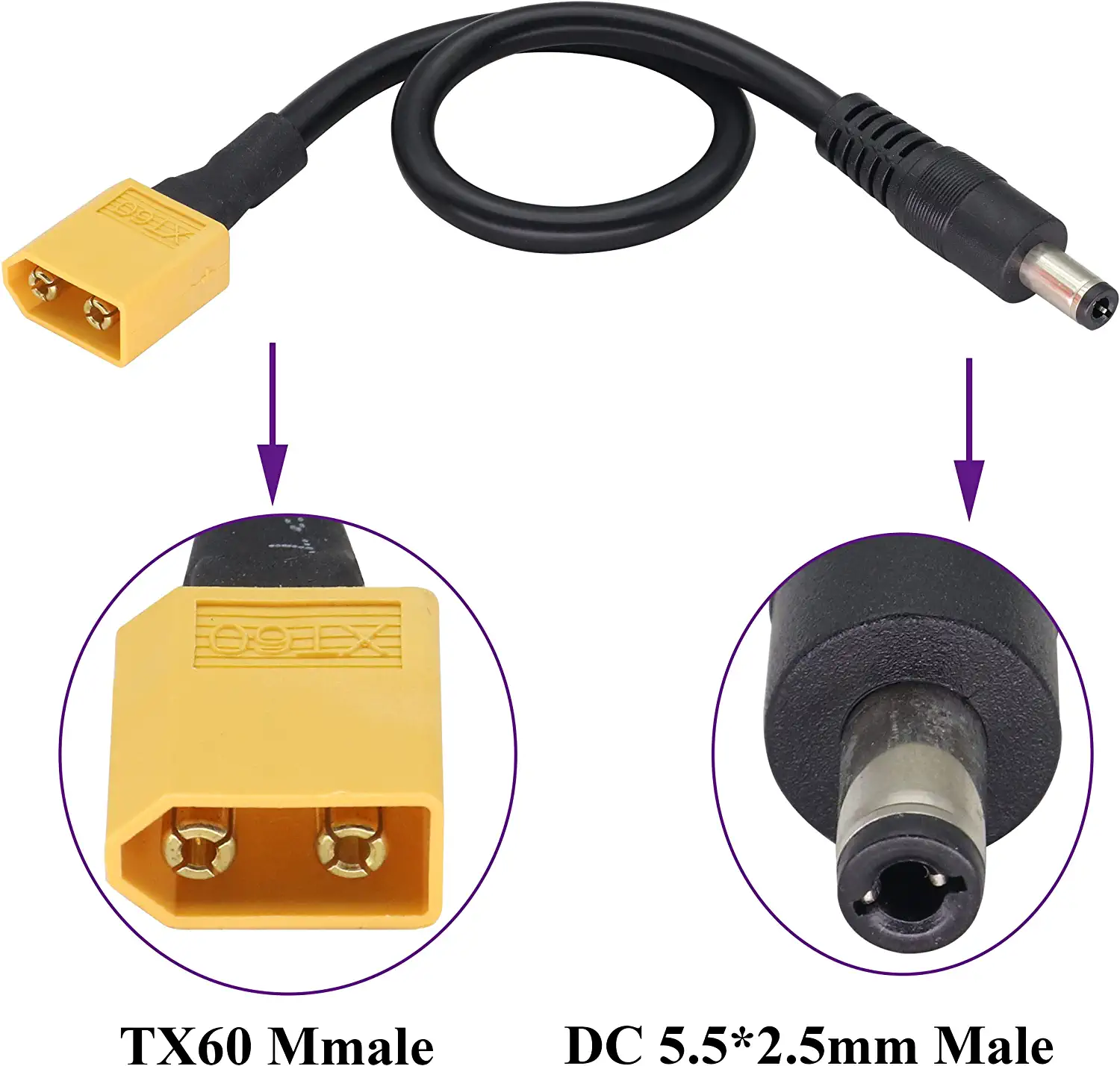 XT60 Adapter Cable XT60 Male t - Drone Racing Gate recension och pris