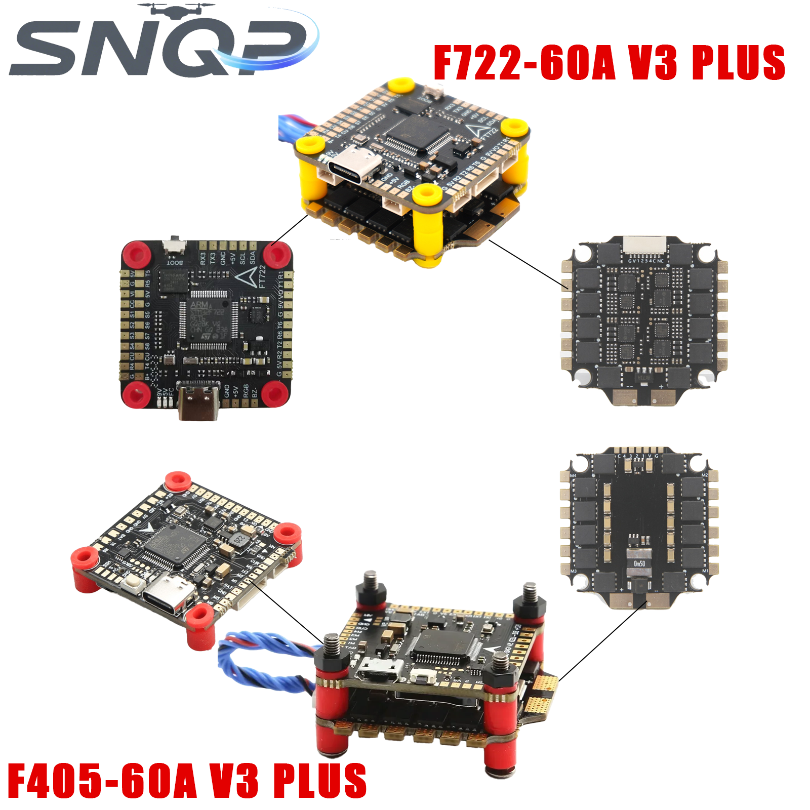 F405/F722 Triple Flight Contro - Drone Racing Flight Controller recension och pris