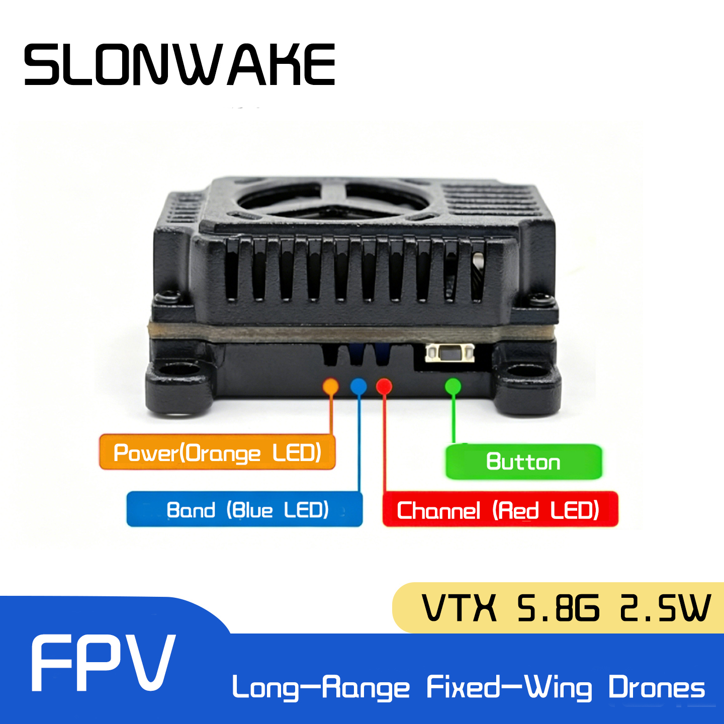 SLONWAKE 5.8G 48CH FPV Transmi - Drone Racing Receiver recension och pris