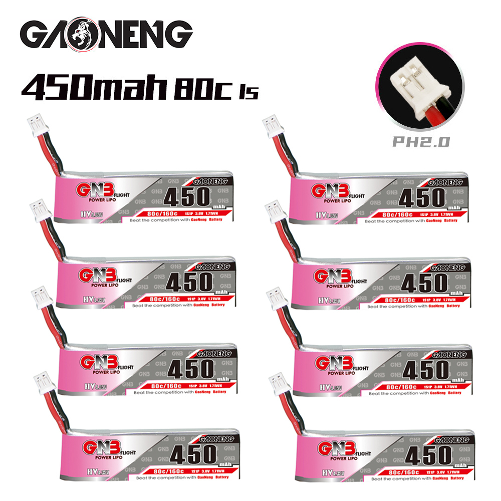 GNB HV 1S 3.8V 450mAh 80C/160C - Drone Racing Battery recension och pris