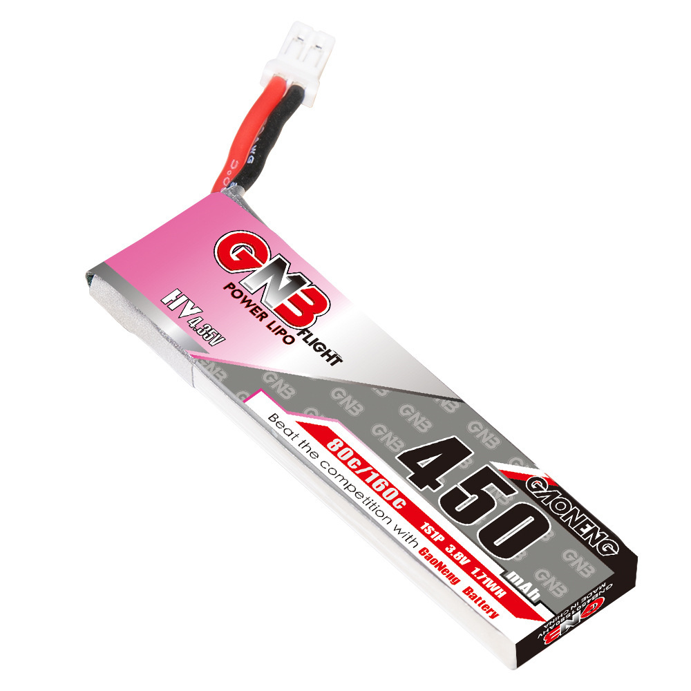 GNB HV 1S 3.8V 450mAh 80C/160C - Drone Racing Battery recension och pris