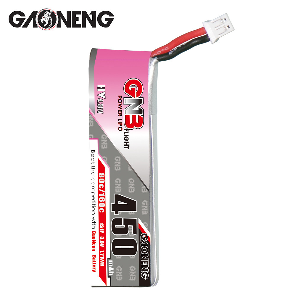 GNB HV 1S 3.8V 450mAh 80C/160C - Drone Racing Battery recension och pris