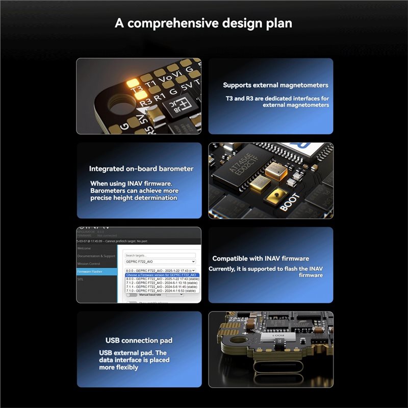 Y43A-F722 35A 32Bit AIO Flight - Drone Racing Flight Controller recension och pris