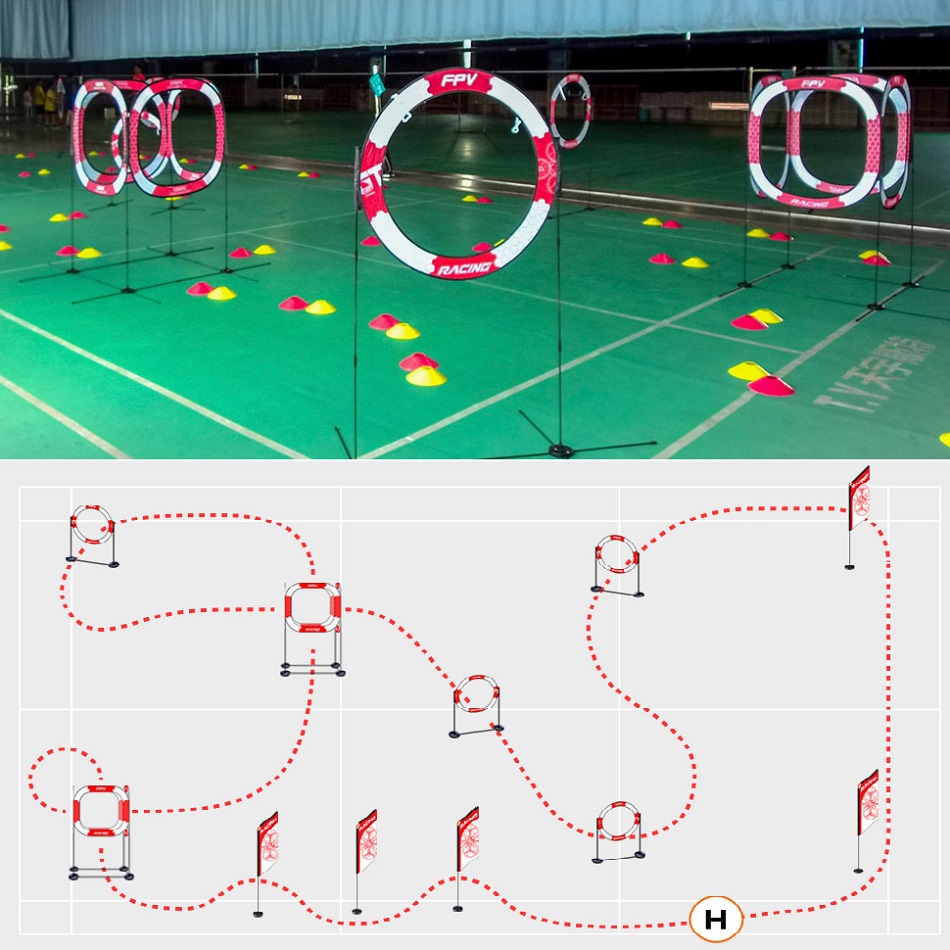 FPV Racing goal Gate airplane  - Drone Racing Flag recension och pris