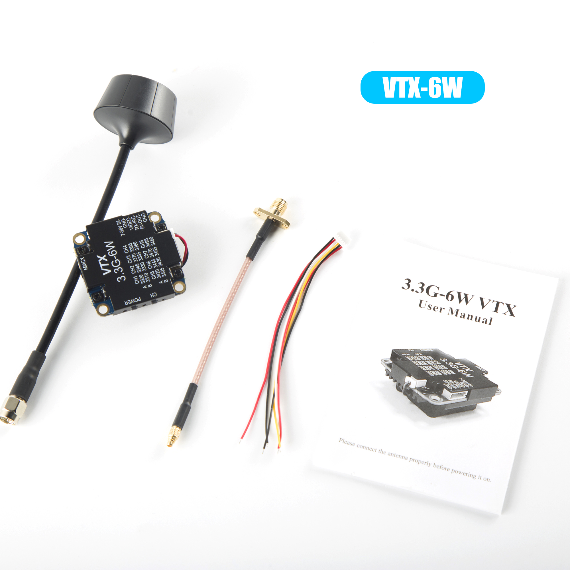 FPV Video Transmitter 3.3G 6W  - Drone Racing Transmitter recension och pris