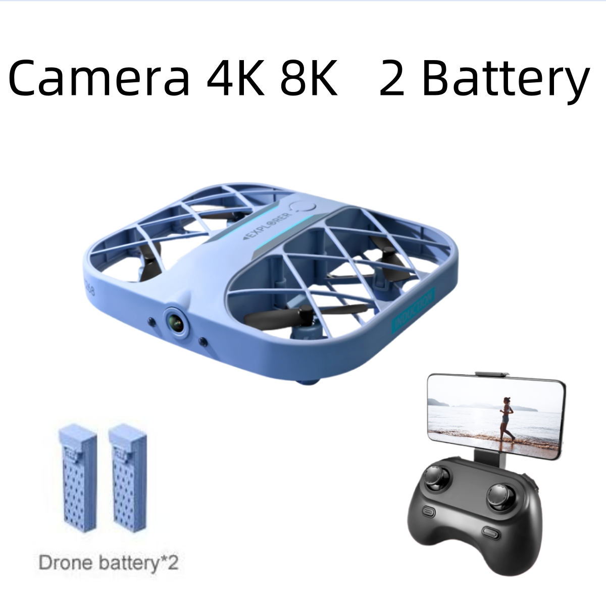 JJRC H107 FPV RC Drone with 2  - Drone Racing Battery recension och pris